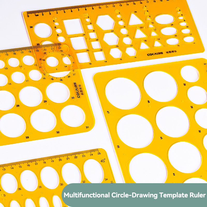 Office Furniture Dimensions - Circular Oval Ruler 1/4 Pcs Durable