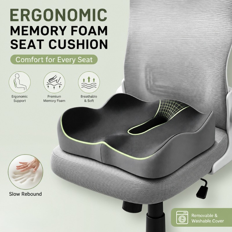 Visitor Chair Padded - 1 Pcs 3D Ergonomic Memory Foam