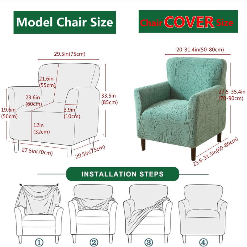 1PC Tub Bar Sofa Cover Jacquar – обзор и цена Office Furniture Dimensions
