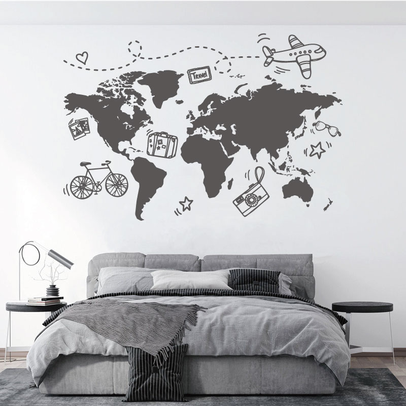 Go Travel World Map Wall Stick – обзор и цена Office Furniture World