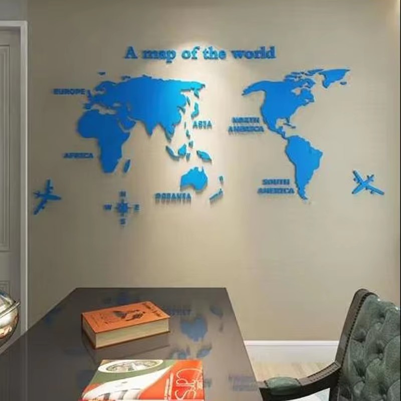 Modern World Map Acrylic 3D Wa – обзор и цена Office Furniture World