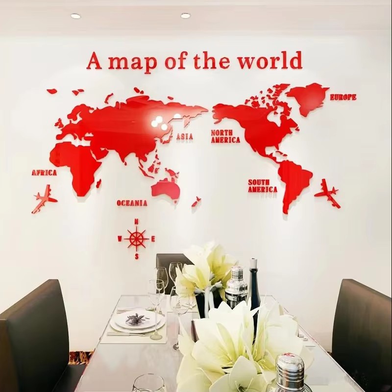 Modern World Map Acrylic 3D Wa – обзор и цена Office Furniture World