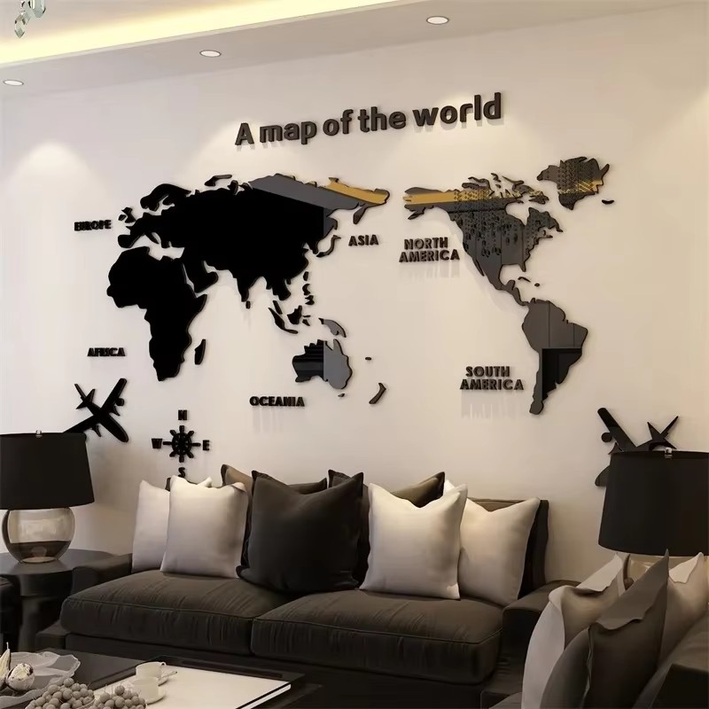 Modern World Map Acrylic 3D Wa – обзор и цена Office Furniture World