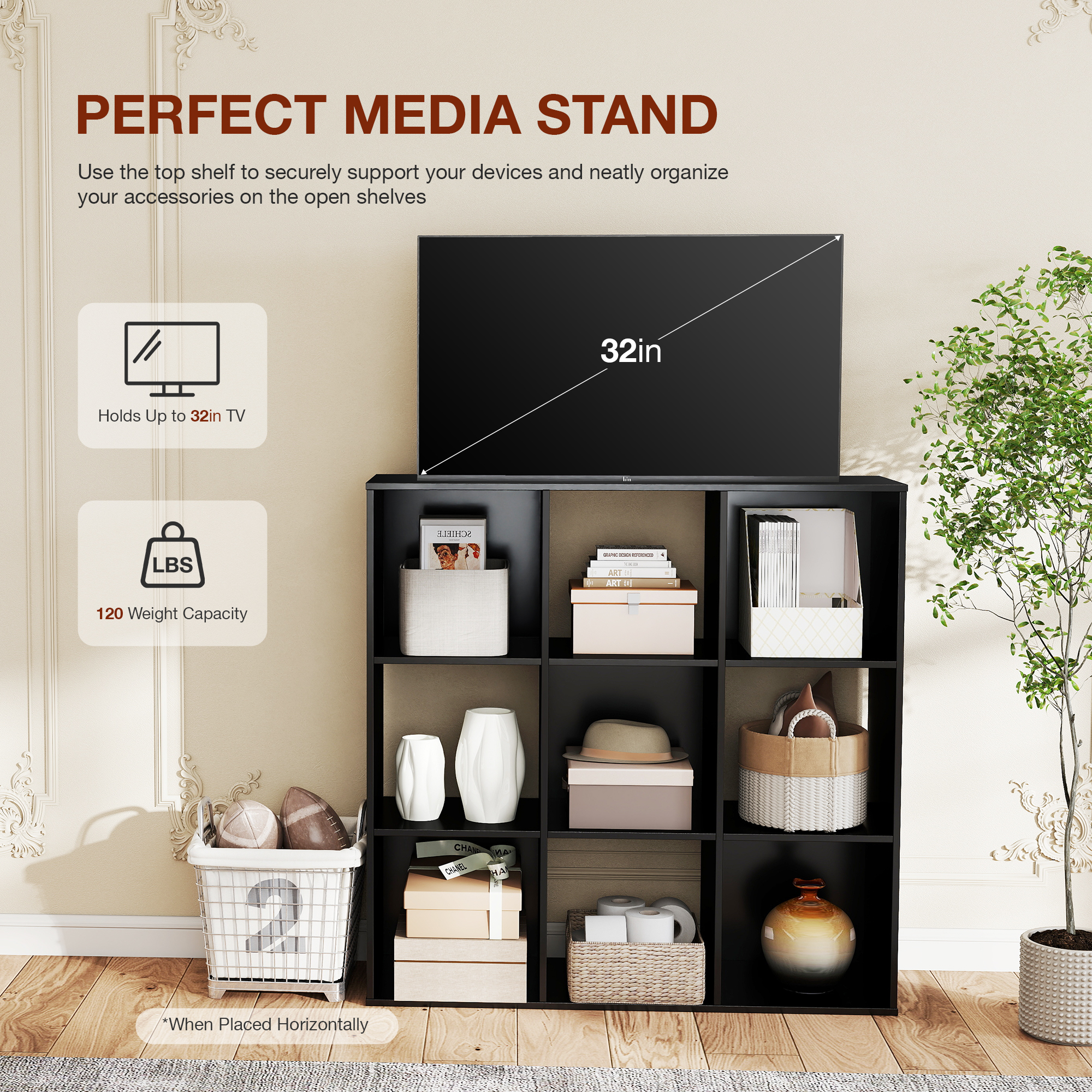 JHK 9 Cube Storage Organizer W – обзор и цена Office Furniture Dimensions