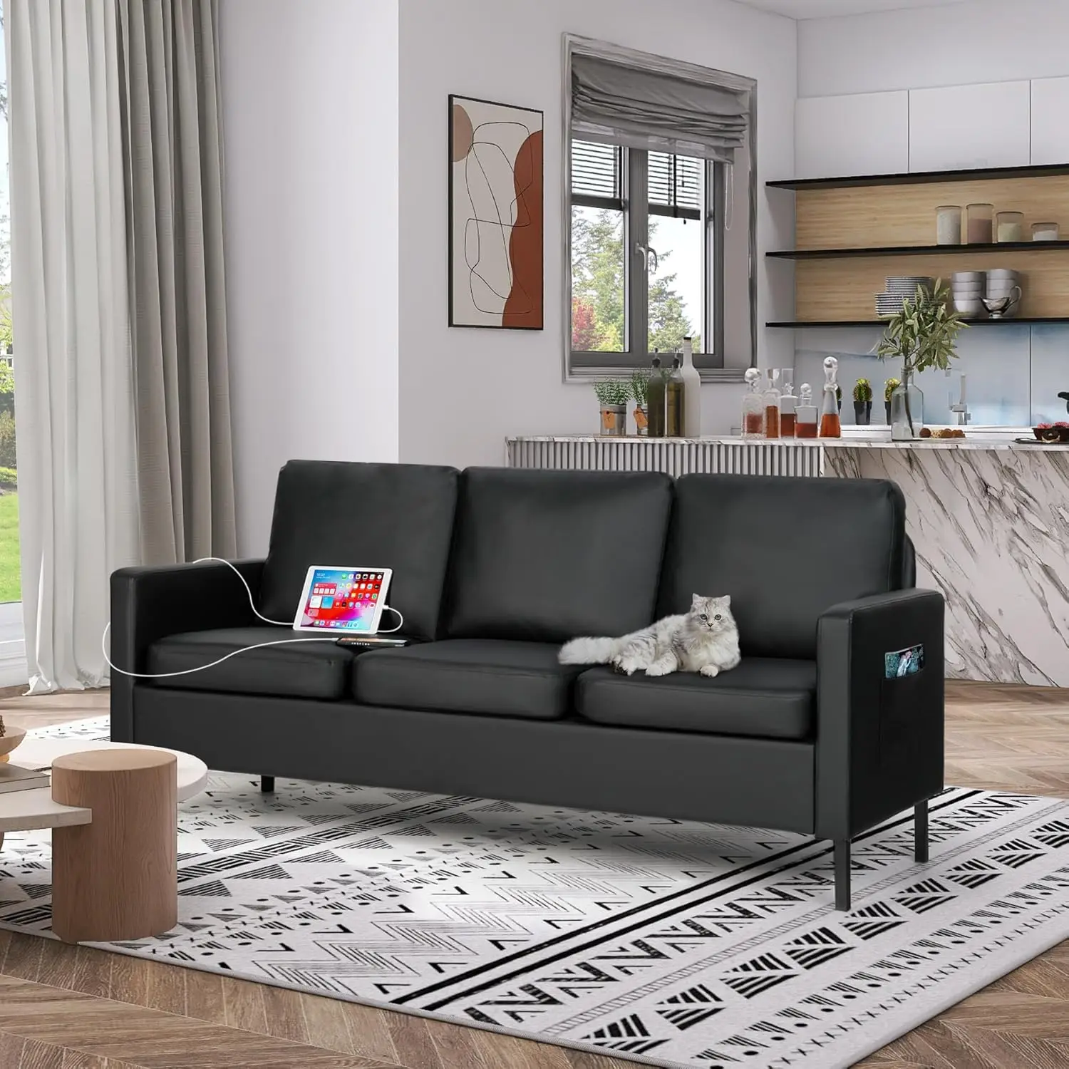 Modern Comfy Couch with  USB,  – обзор и цена Office Furniture Dimensions