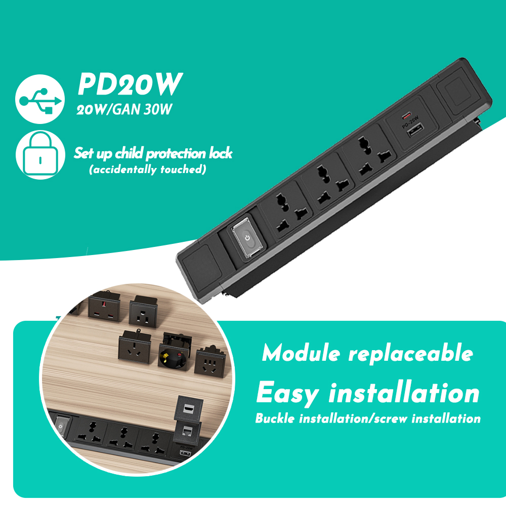 FUNAYA Built-in Table Socket M – обзор и цена Office Furniture Uk