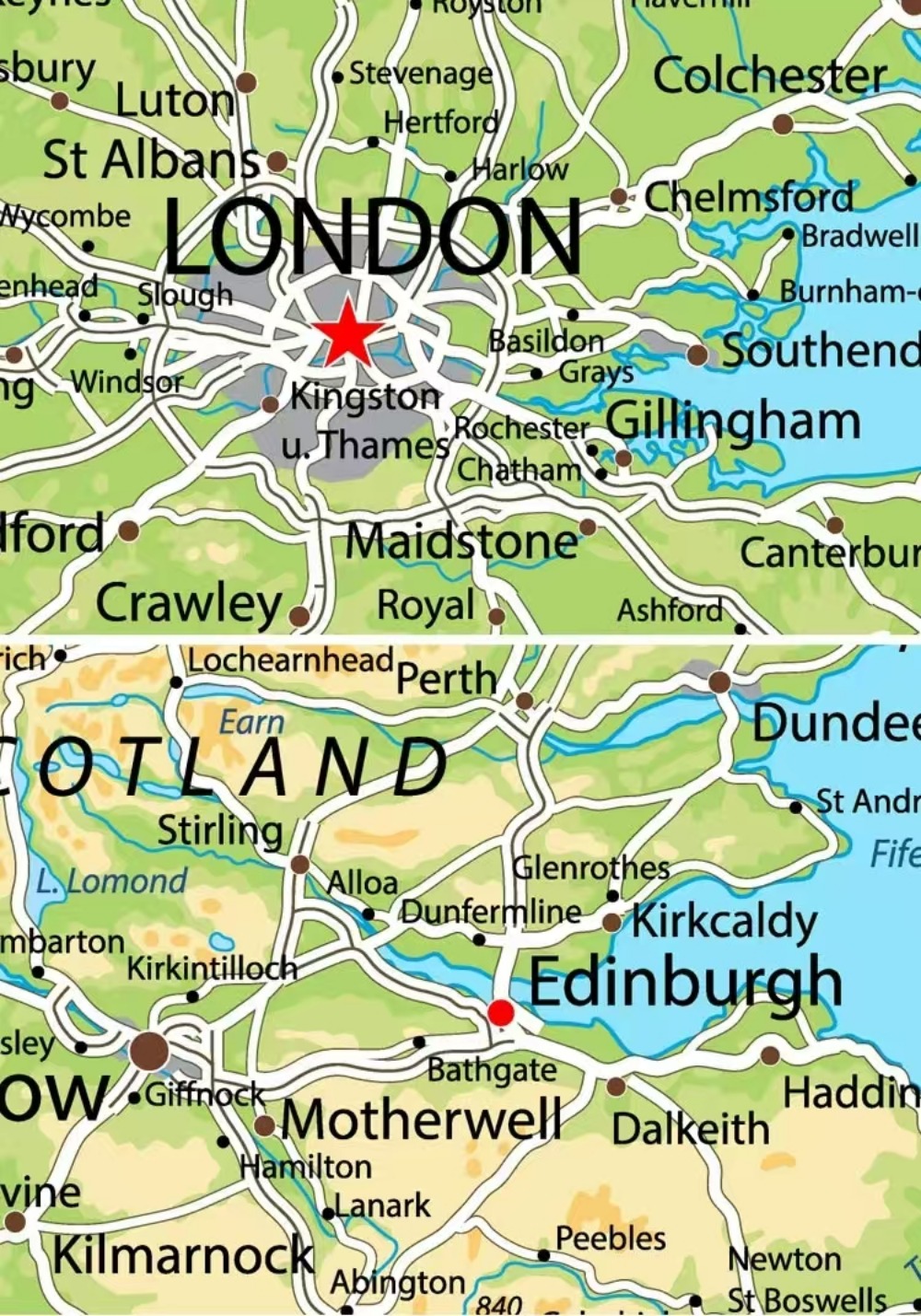 Large HD UK Map Posters Prints – обзор и цена Office Furniture Uk