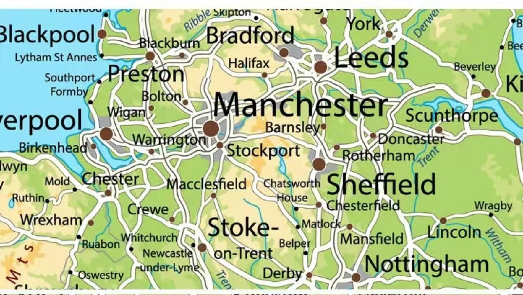 Large HD UK Map Posters Prints – обзор и цена Office Furniture Uk