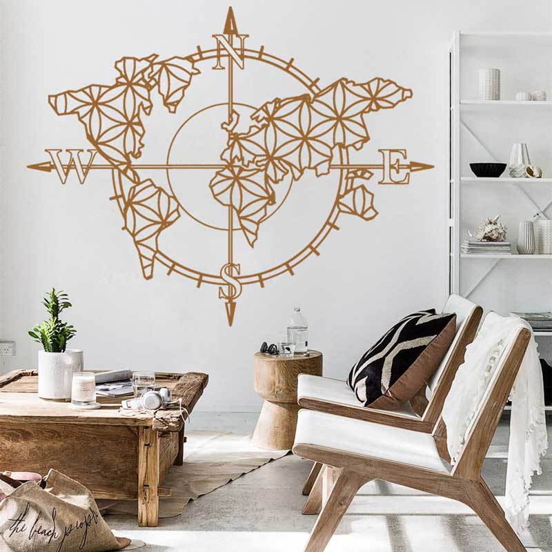 Flower of Life World Map Compa – обзор и цена Office Furniture World
