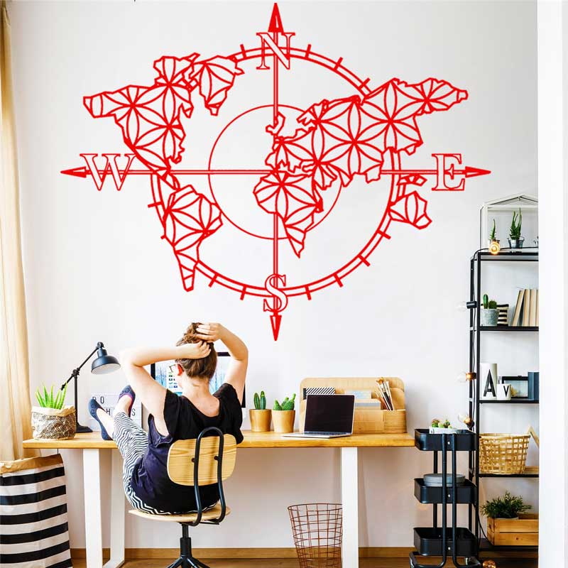 Flower of Life World Map Compa – обзор и цена Office Furniture World