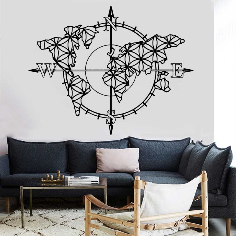 Flower of Life World Map Compa – обзор и цена Office Furniture World