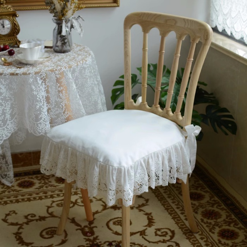 European Style White Lace Embr – обзор и цена Visitor Chair Padded
