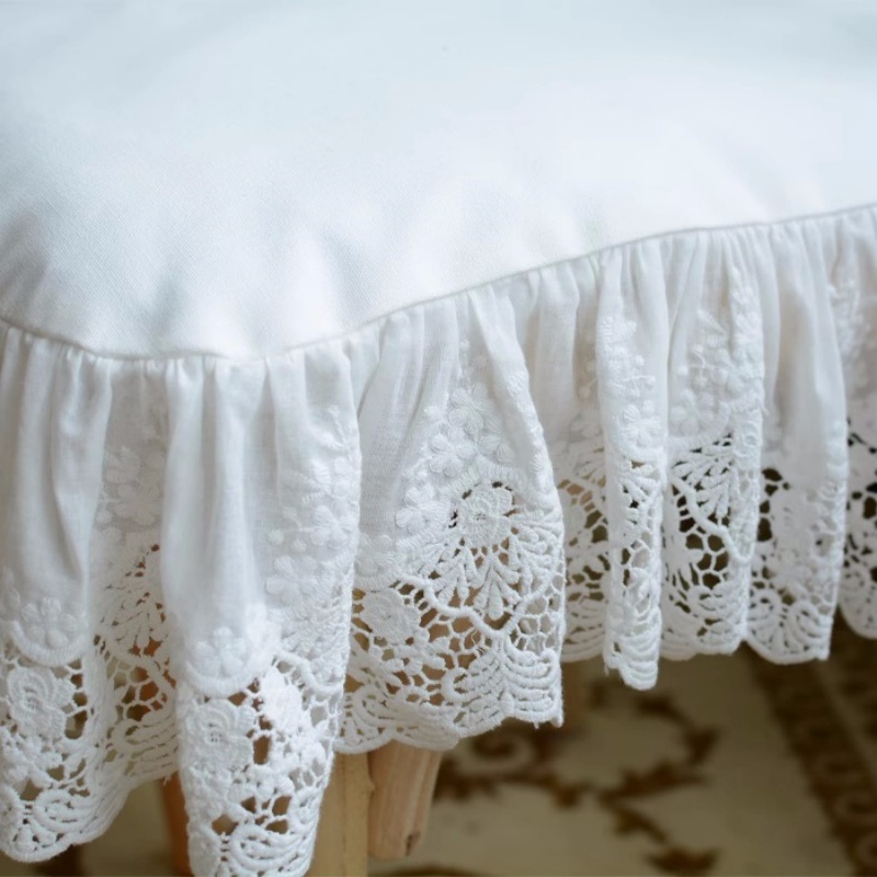 European Style White Lace Embr – обзор и цена Visitor Chair Padded