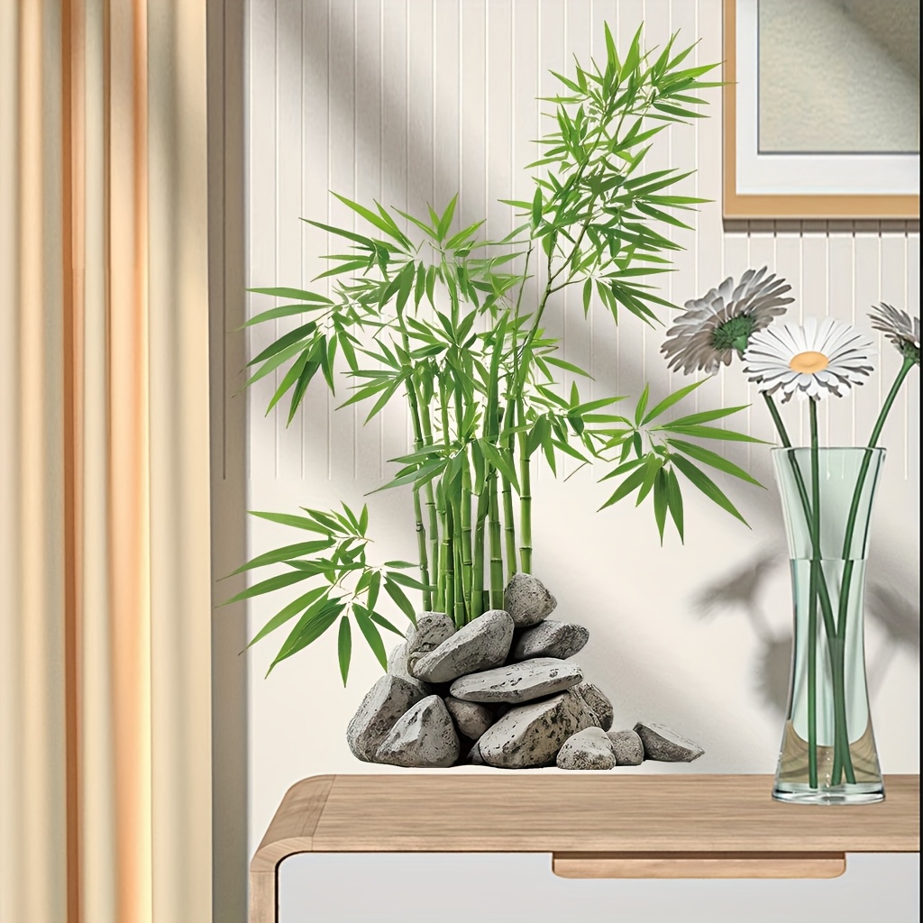 Watercolor Green Bamboo Leaf P – обзор и цена Room Divider Bamboo