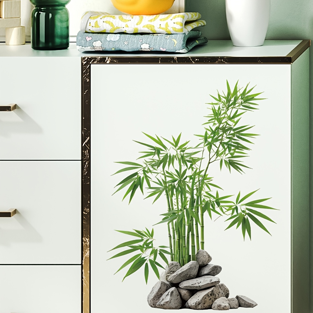 Watercolor Green Bamboo Leaf P – обзор и цена Room Divider Bamboo