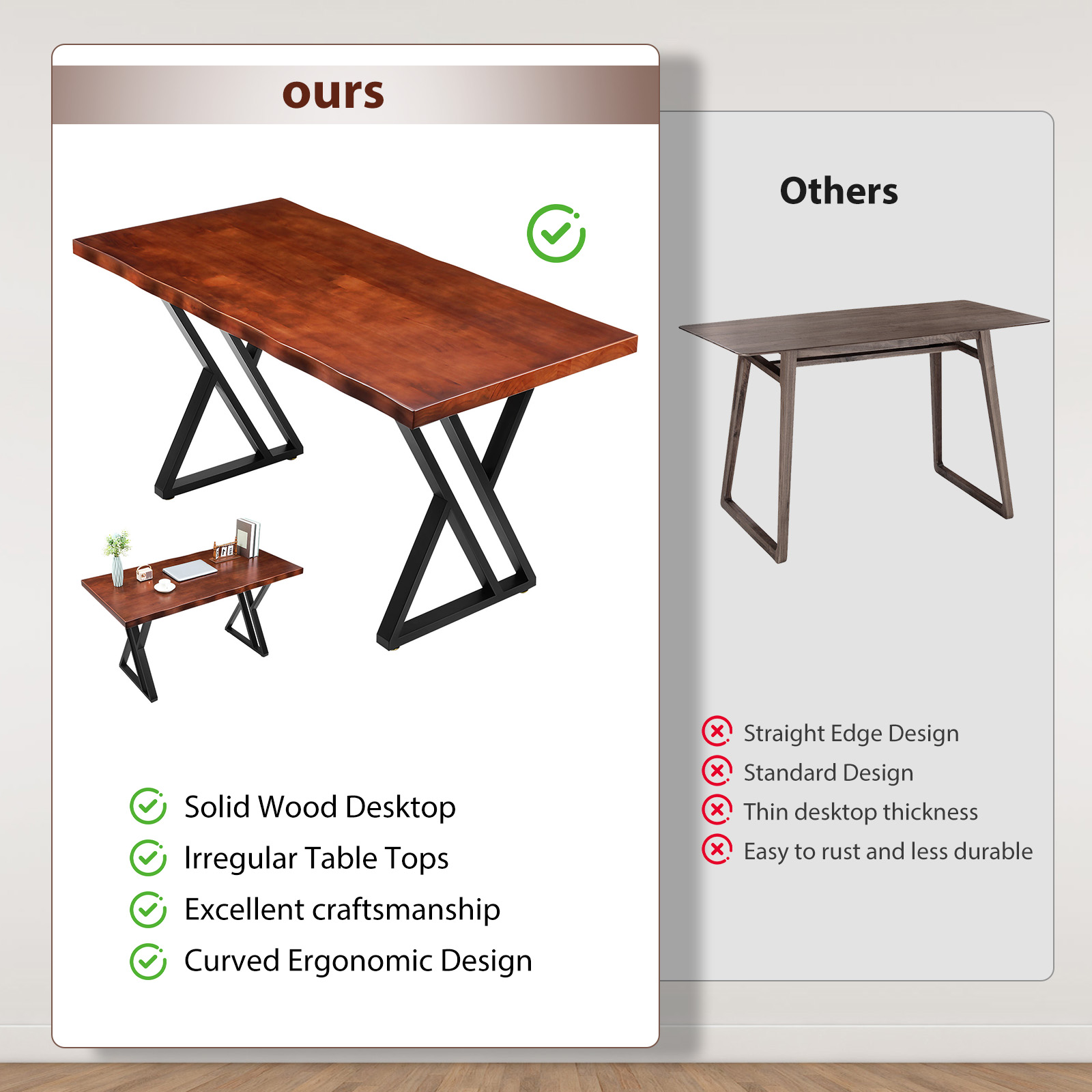 Heavy-Duty Solid Wood Computer – обзор и цена Office Furniture Dimensions