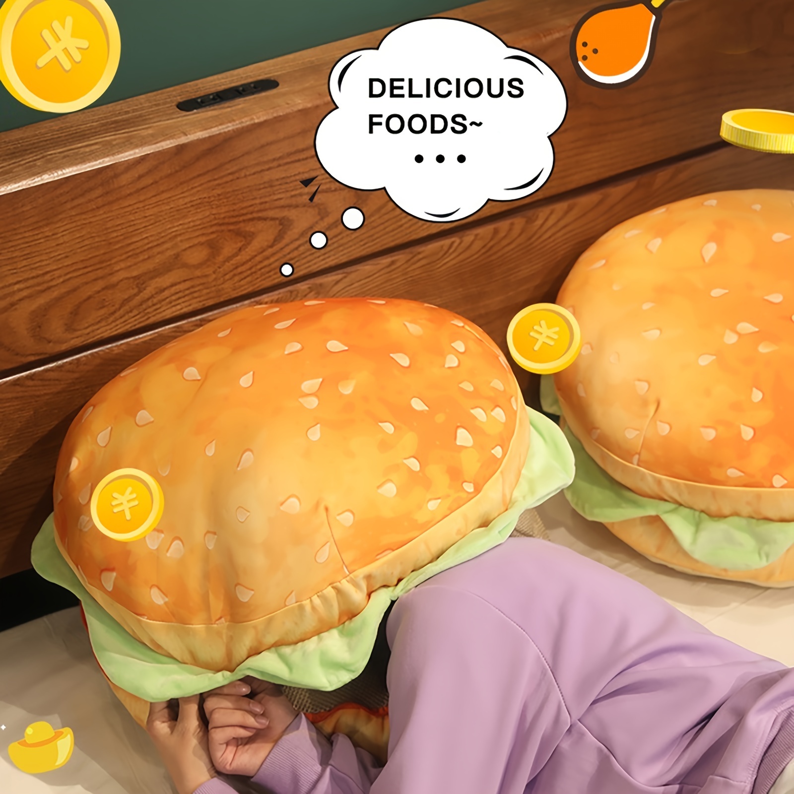 Realistic Burger Pillow Cushio – обзор и цена Visitor Chair Padded