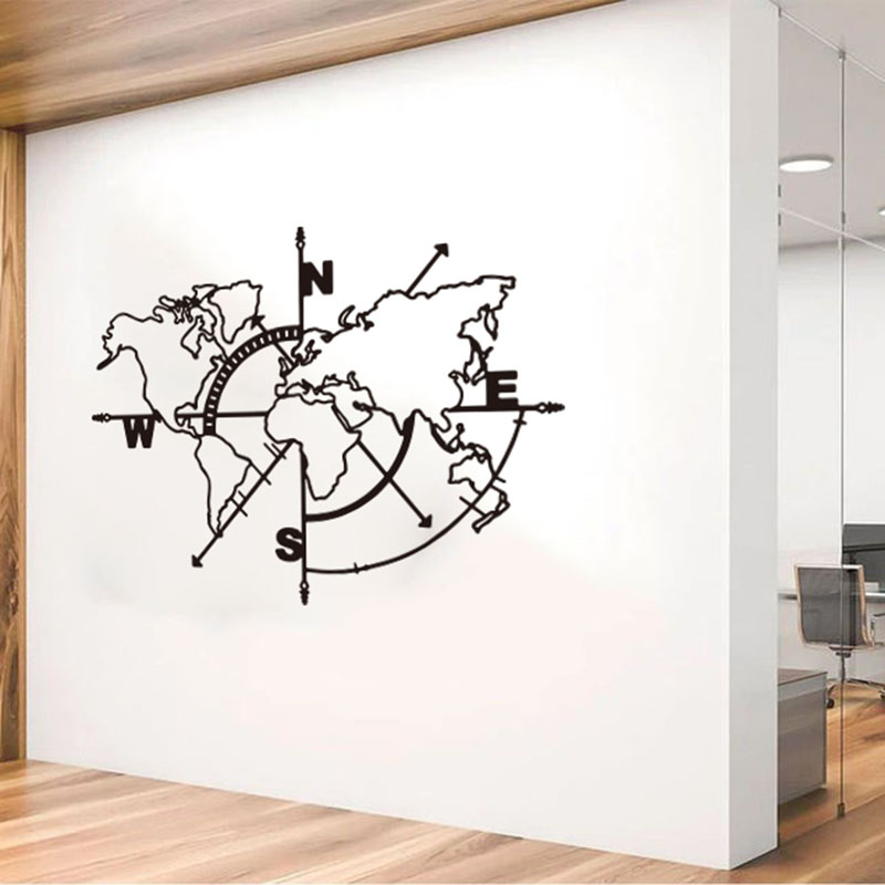 Large World Map Compass Car Wa – обзор и цена Office Furniture World