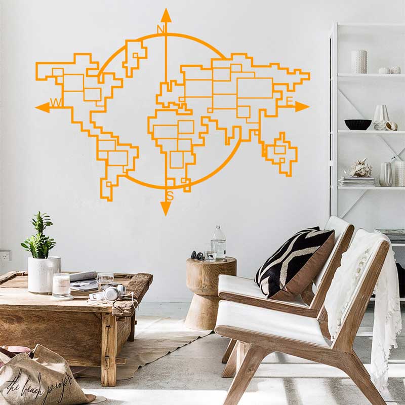 Geometric World Map Compass Vi – обзор и цена Office Furniture World