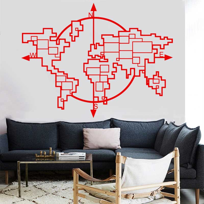 Geometric World Map Compass Vi – обзор и цена Office Furniture World