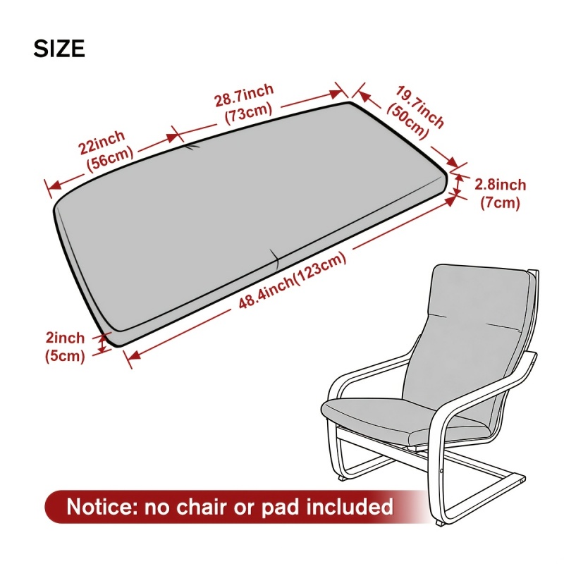 1Pc Jacquard Poang Chair Pad S – обзор и цена Visitor Chair Padded