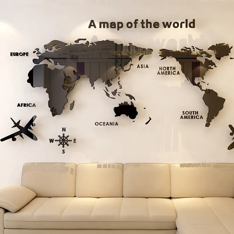 World Map Acrylic 3D Solid Cry – обзор и цена Office Furniture World