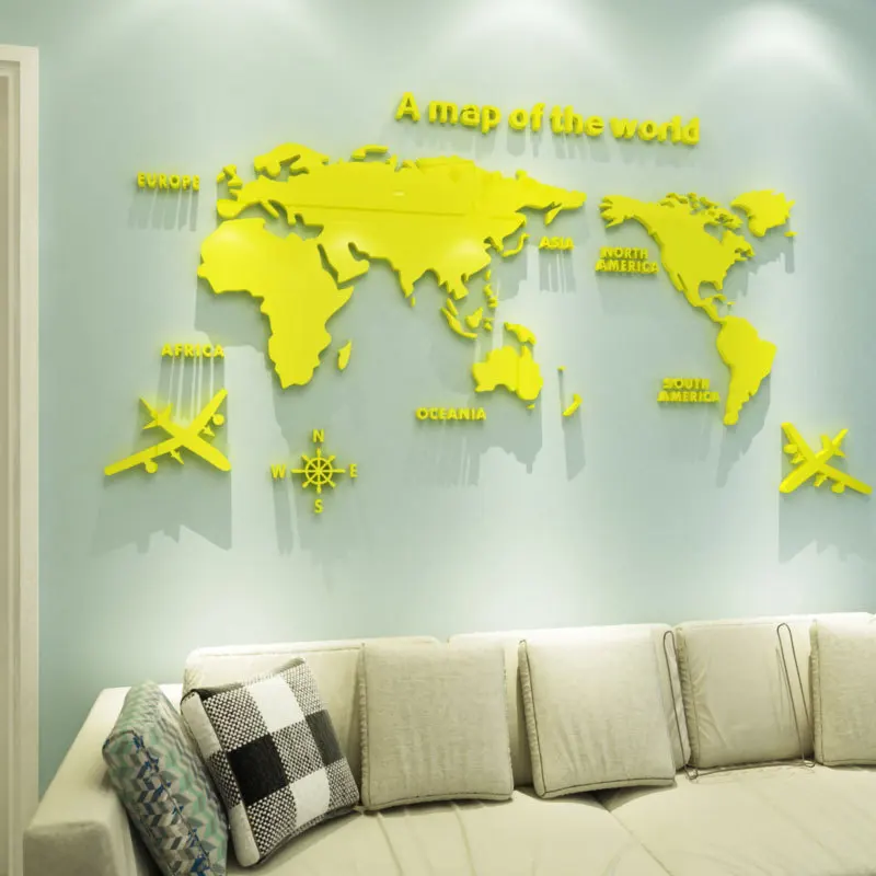 World Map Acrylic 3D Solid Cry – обзор и цена Office Furniture World