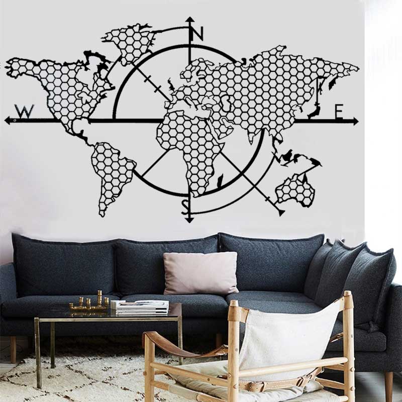 Honeycomb Geometric World Map  – обзор и цена Office Furniture World