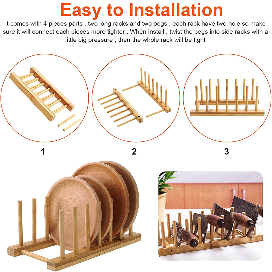 1pcs/2pcs Bamboo Dish Rack, Pl – обзор и цена Room Divider Bamboo