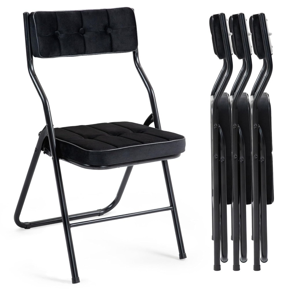 Padded Folding Chairs 4 Pack - – обзор и цена Visitor Chair Padded