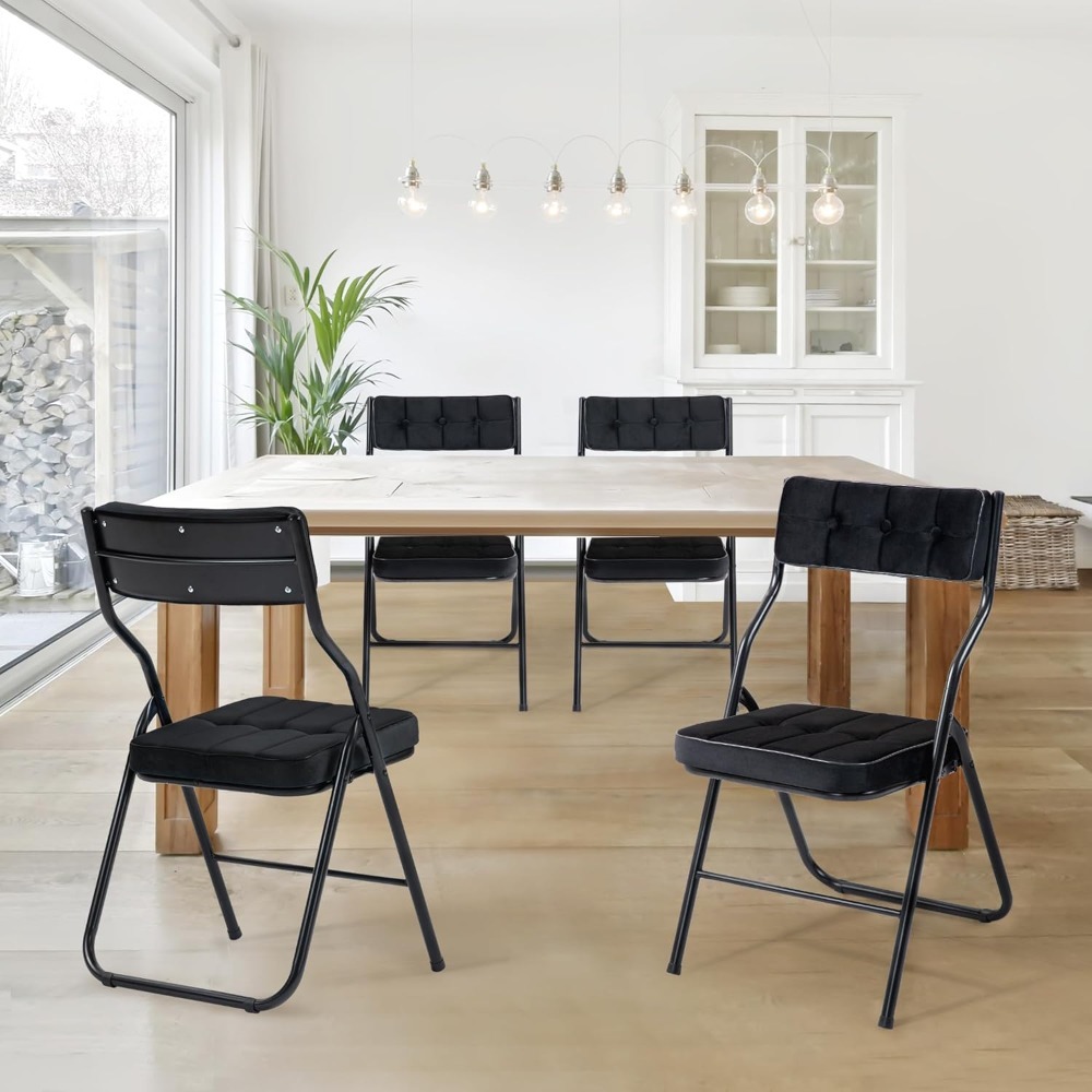 Padded Folding Chairs 4 Pack - – обзор и цена Visitor Chair Padded