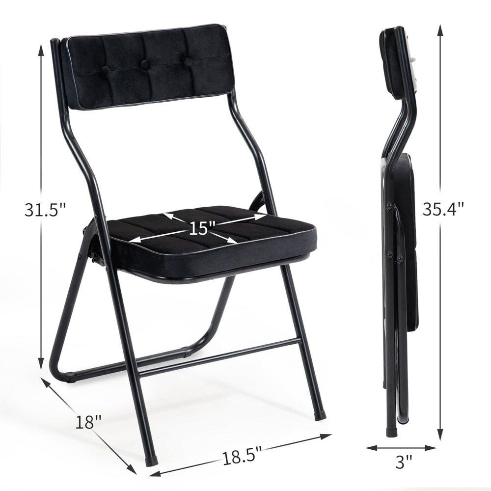 Padded Folding Chairs 4 Pack - – обзор и цена Visitor Chair Padded