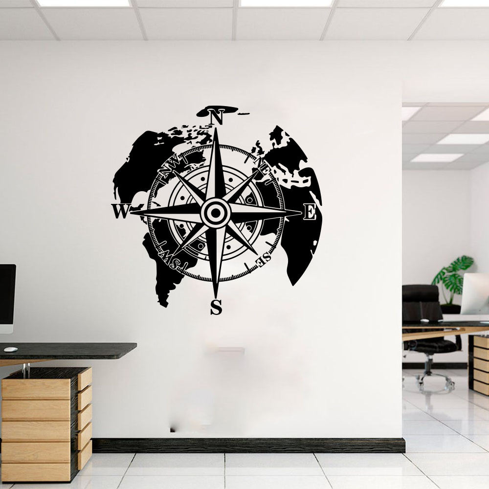Modern World Map Compass Campe – обзор и цена Office Furniture World